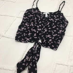 Nordstrom Floral Crop Top